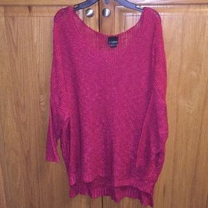 Slouchy daytrip dark pink sweater.   Medium.